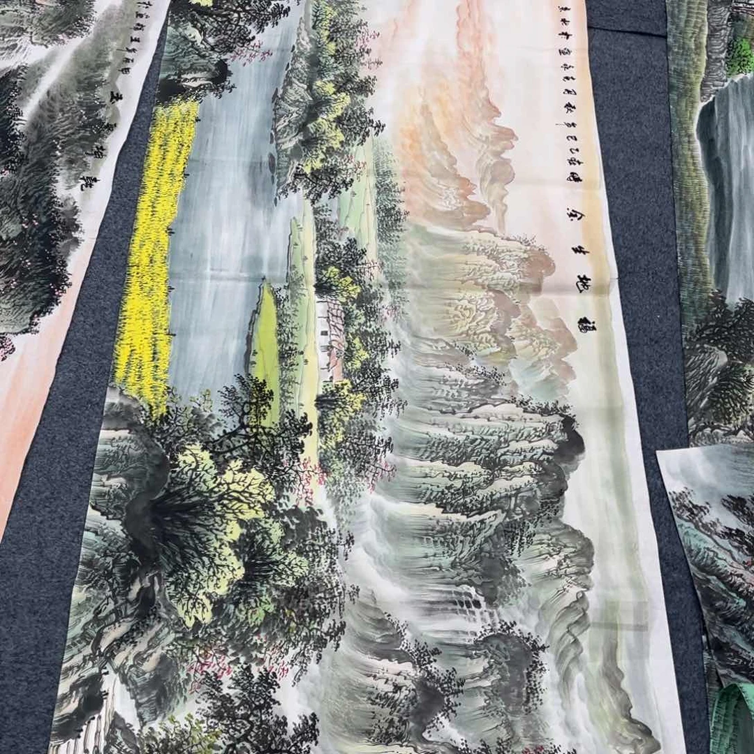 国画宣纸手绘、手工作品