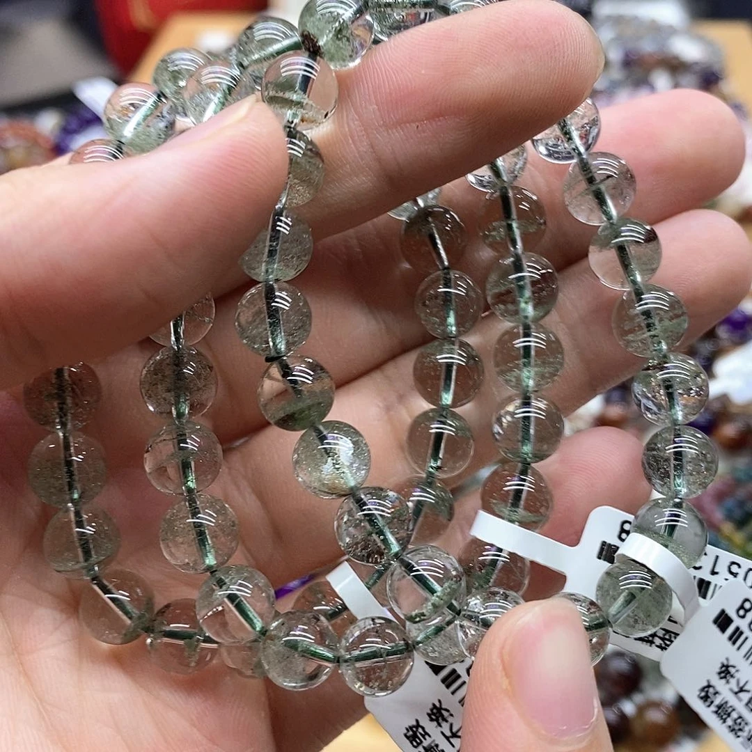 水晶手链未镶嵌多样性发货发一条