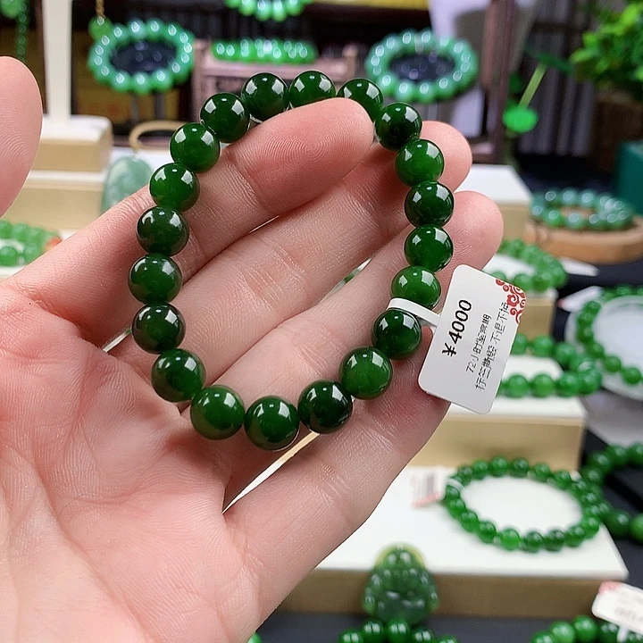 和田玉（碧玉）未镶嵌手链