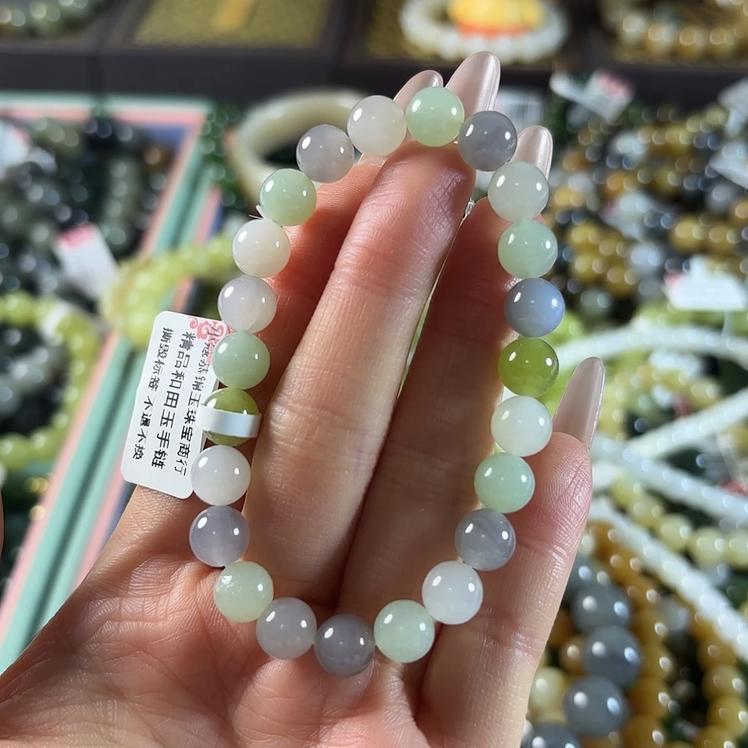 和田玉未镶嵌手链372