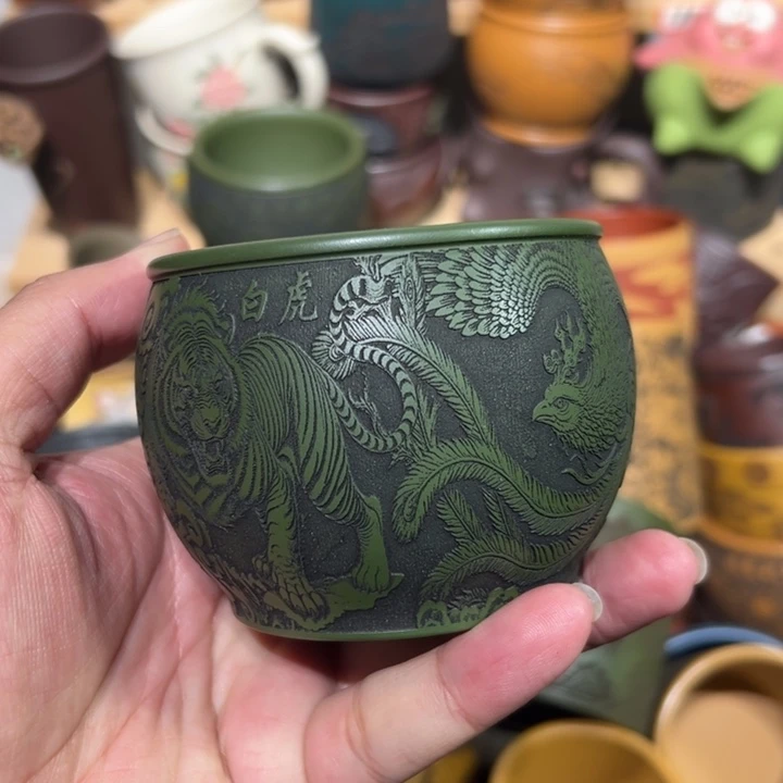 紫砂茶杯宜兴紫砂主人杯