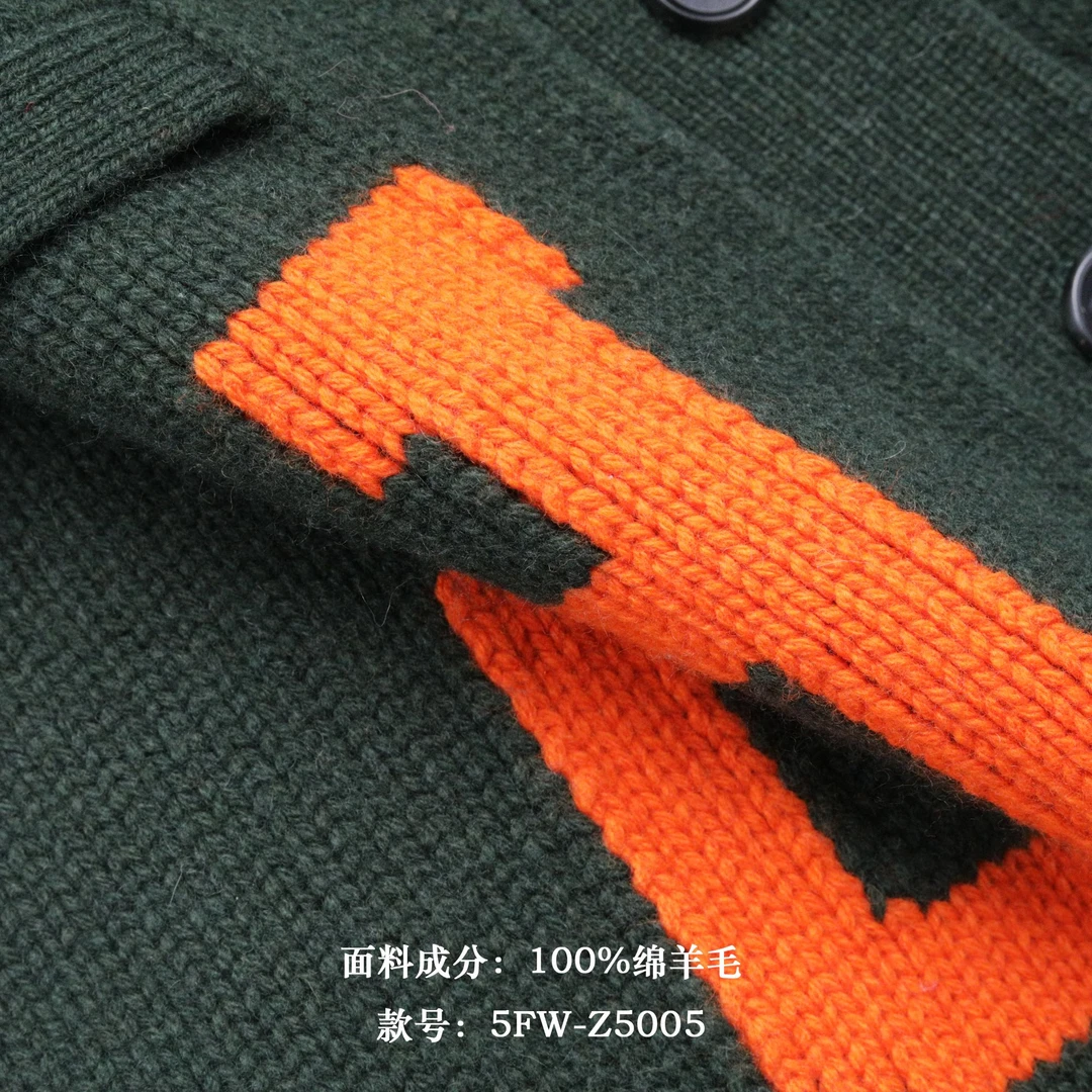 【DYMMXYMM】-《P字开衫》-【黑标】.V领字母图案针织开衫-5FW-Z5005