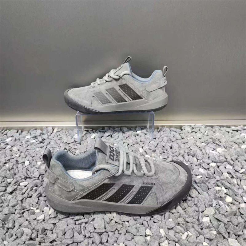 2025秋季新款男款潮鞋时尚百搭个性潮流经典拼色圆头低帮系带休闲