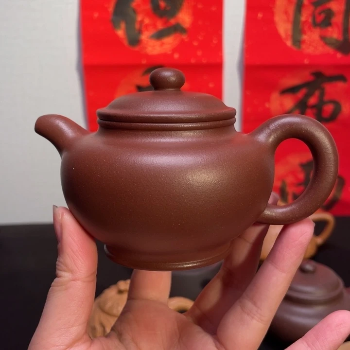 紫砂壶海**色底槽清全手