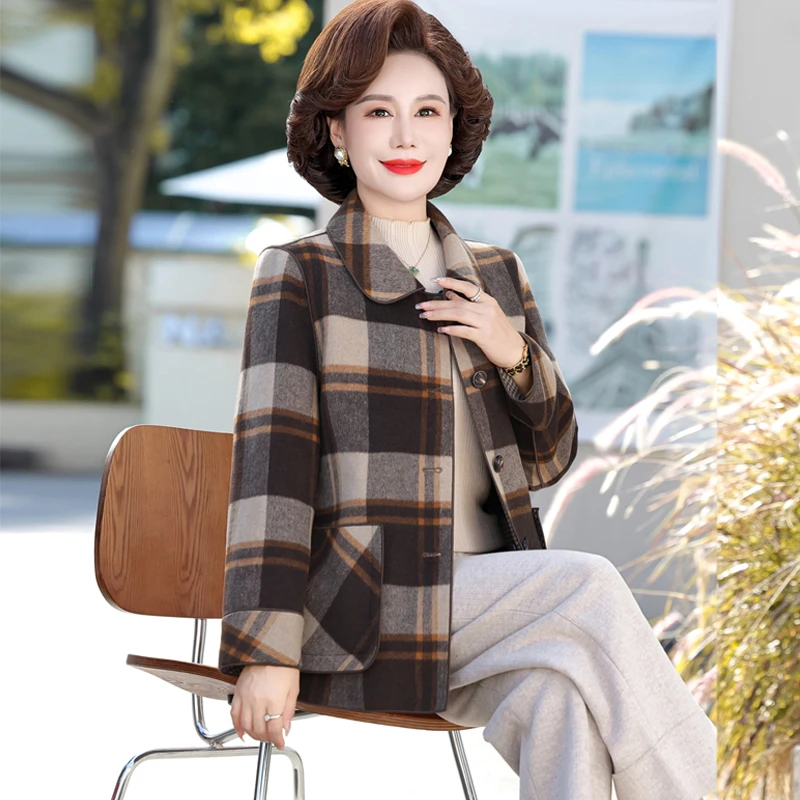 妈妈装春装外套2025新款母亲气质洋气上衣中老年女阔太太时髦衣服