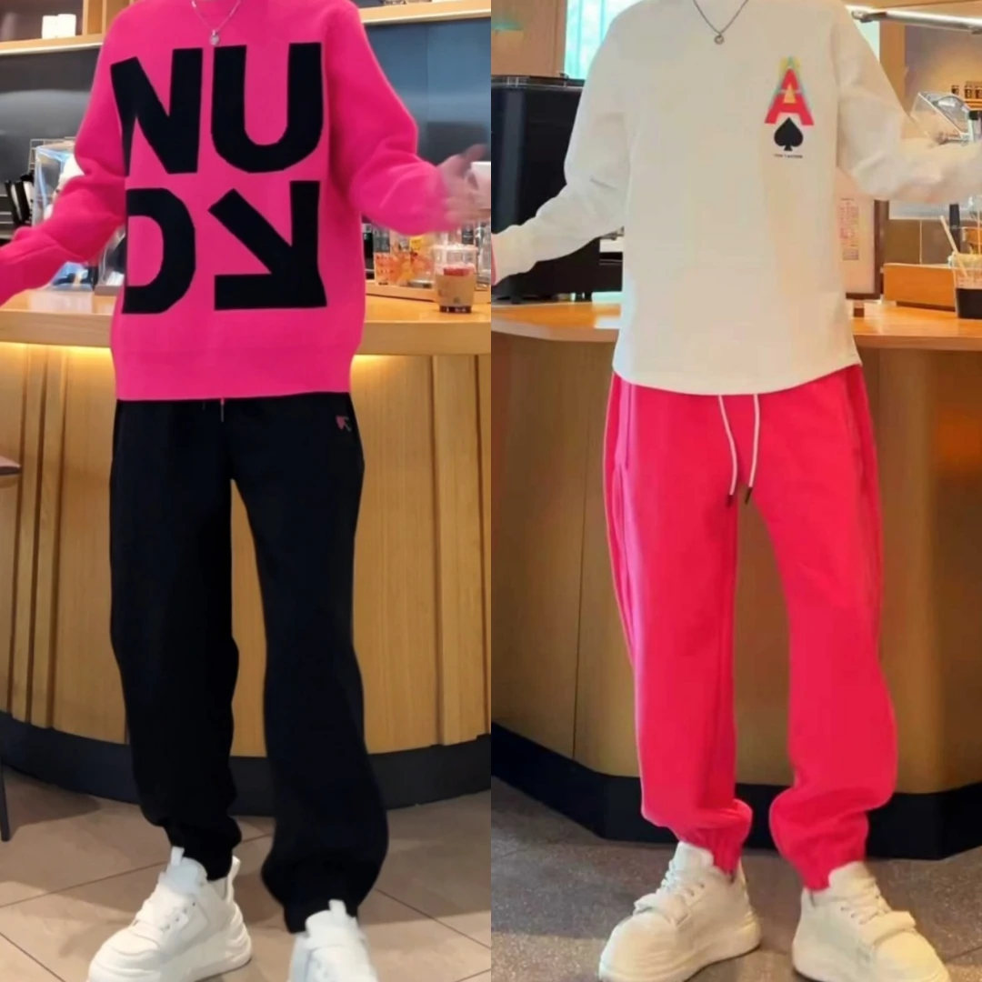 男士高品质减龄百搭时尚宽松秋冬潮流洋气舒适百搭帅气束脚休闲裤