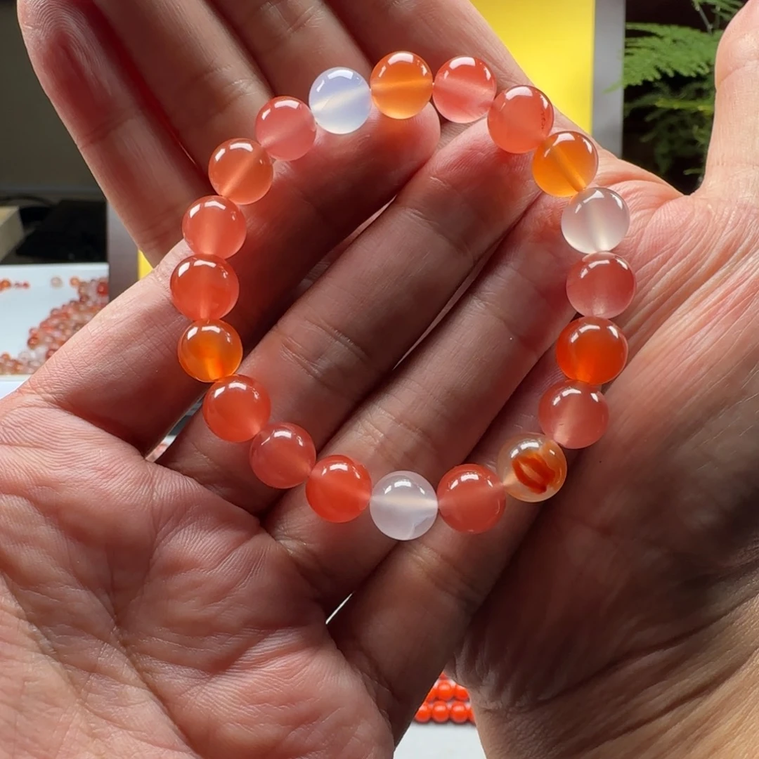 南红玛瑙未镶嵌9➕多宝手串