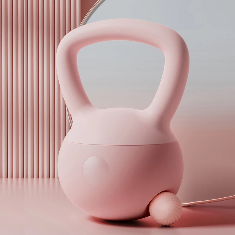 防磕壶铃健身家用瘦手臂练臀器械提壶哑铃翘臀深蹲力量训练软壶铃