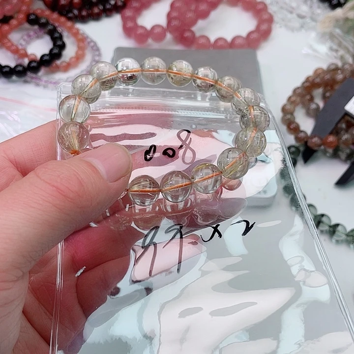 玛瑙/玉髓手链合金幸***G008