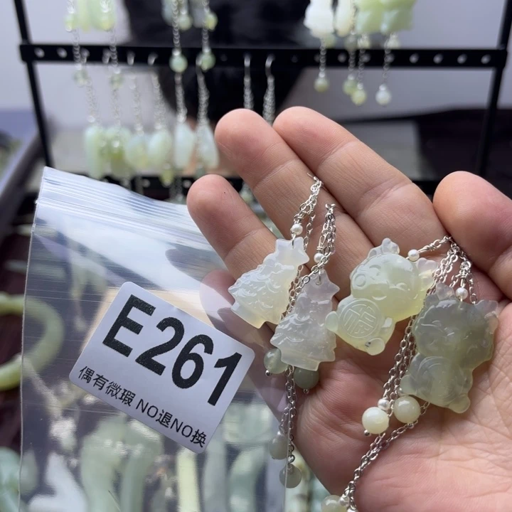 蛇纹石玉发饰合金我****