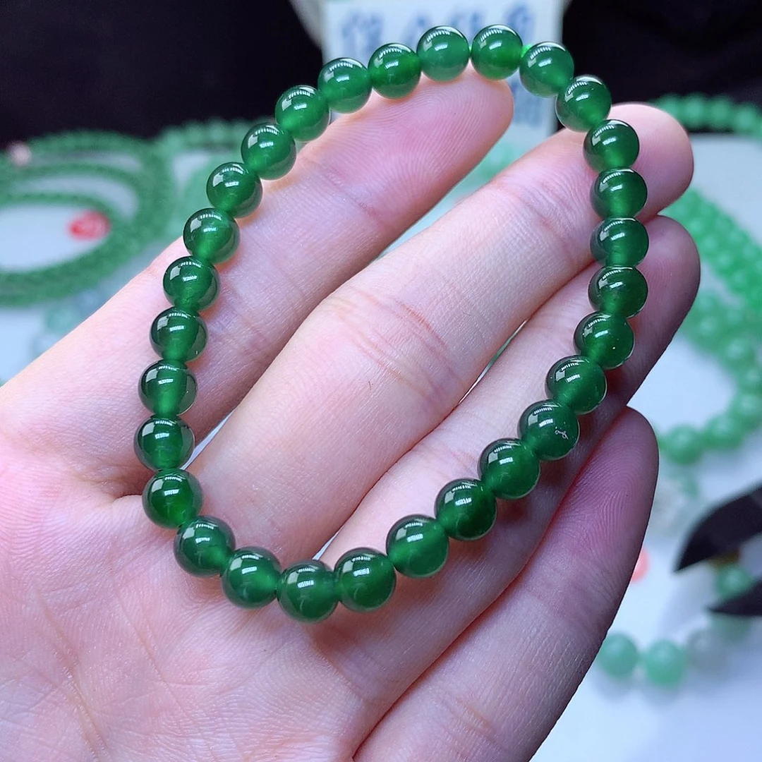 翡翠毛衣链未镶嵌