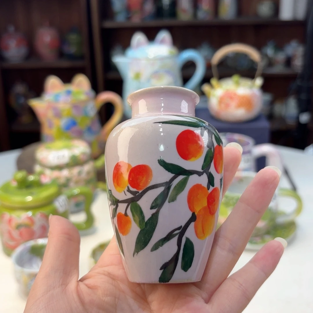 景德镇手绘高温釉下彩陶瓷茶具