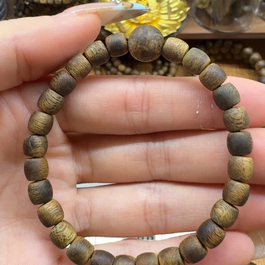 沉香碎屑沉香鼓珠单圈0.6/3.6g