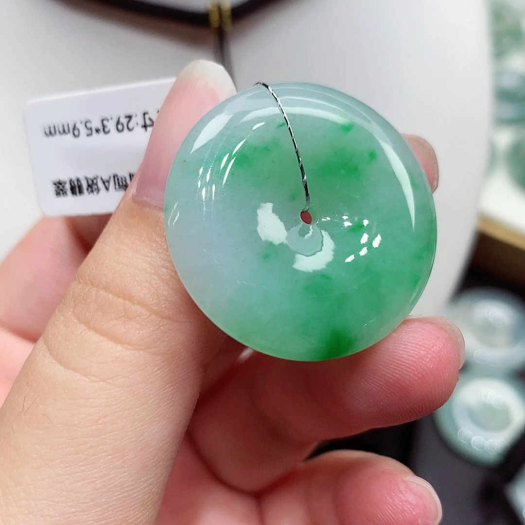 颈饰未镶嵌翡翠编号78，29.3/5.9