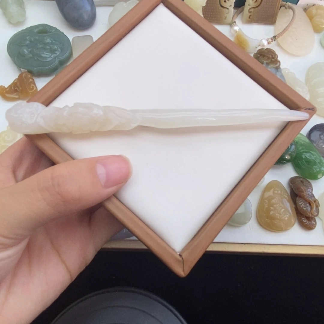 和田玉玉簪未镶嵌