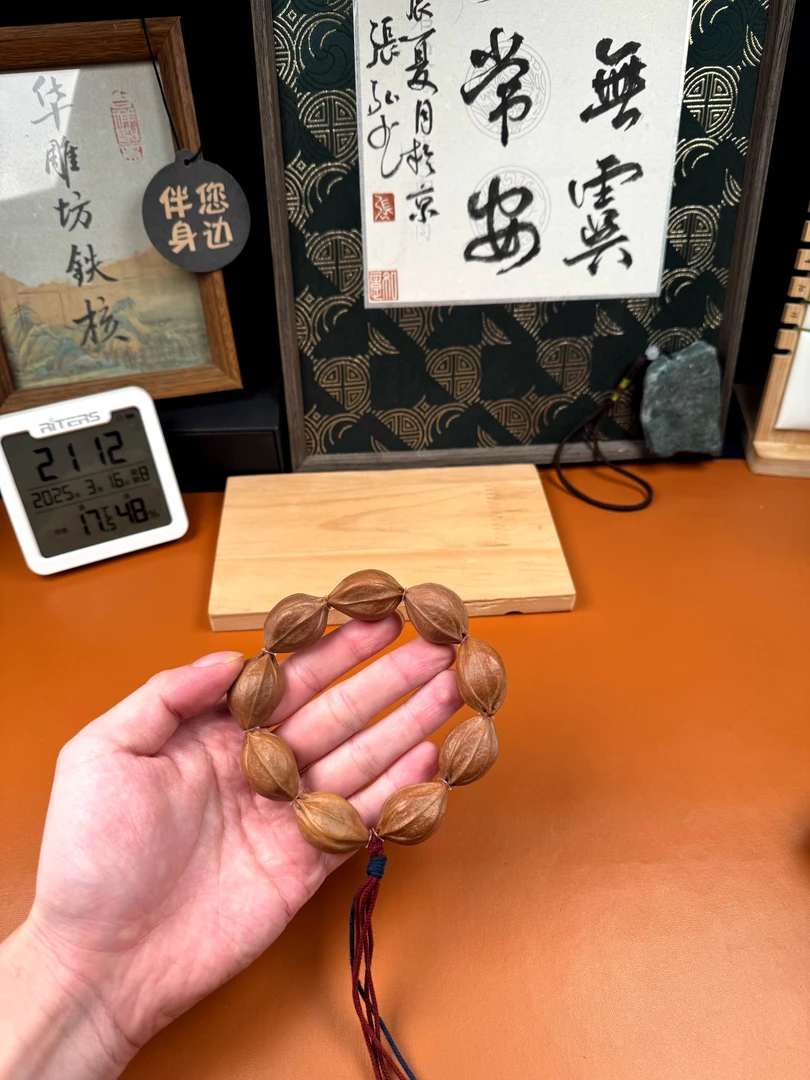 2.0*3.0四花梅林铁核手串