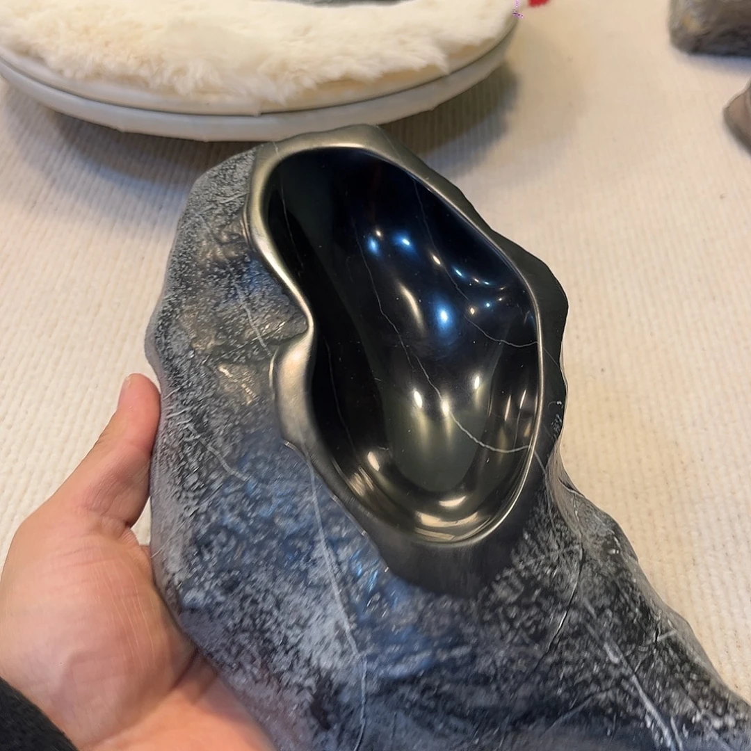 灵璧原石砚台摆件
