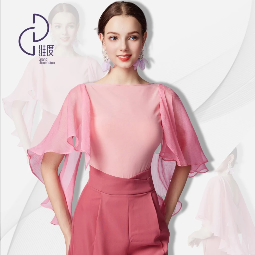 【维度舞服】Y319原创设计女士上衣摩登舞拉丁舞练习服显瘦气质时尚