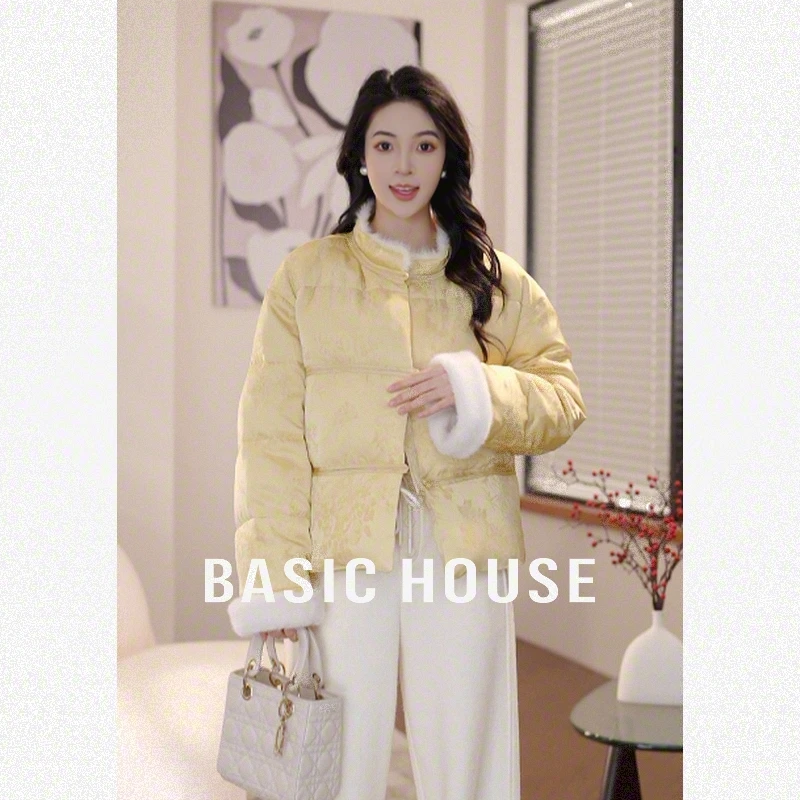 Basic House/百家好新国风羽绒服短款欧若风保暖秋冬B1194B5C152