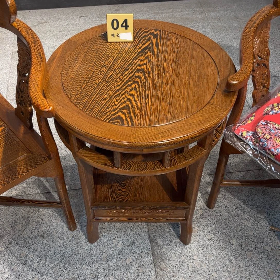 鸡翅木类成套家具由*申圆几