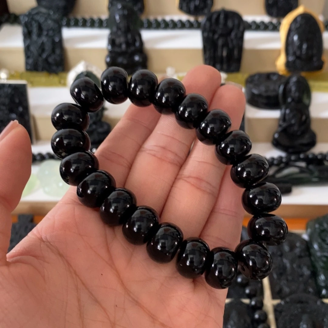 蛇纹石玉未镶嵌珠串玄****间