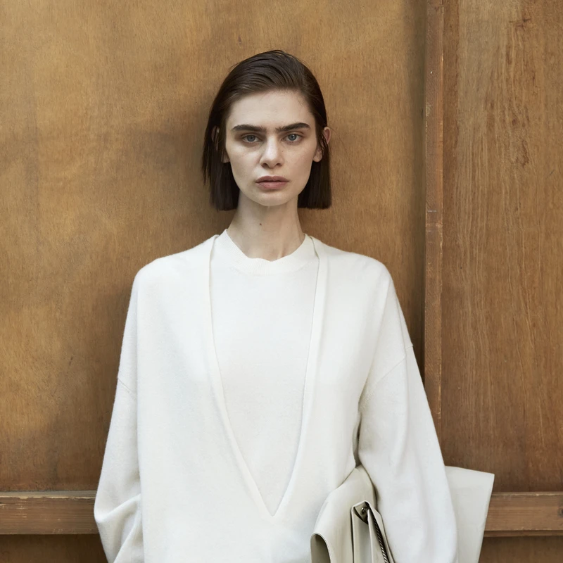 【LESSxSamuel】复古简约宽松羊绒衫套装2NBH21750