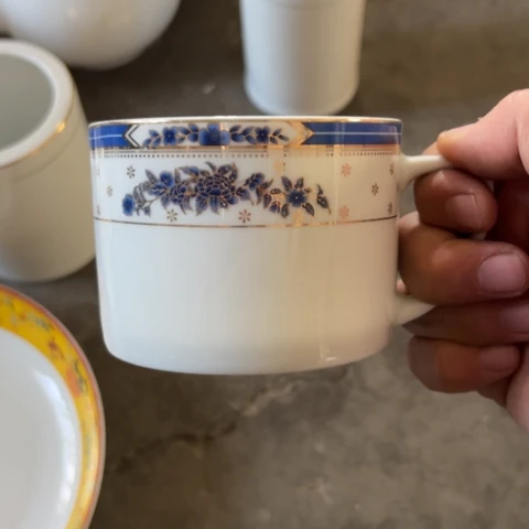 其他瓷咖啡杯一套➕垫