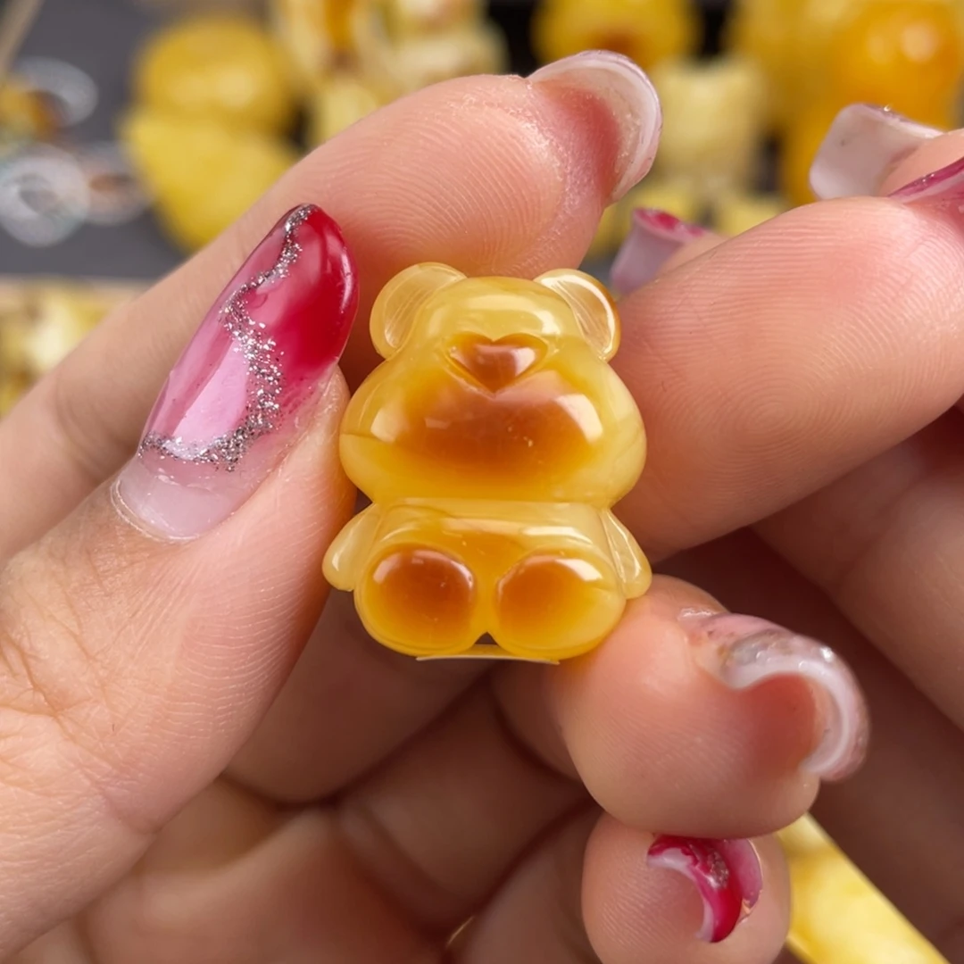 琥珀裸石未镶嵌蜜蜡