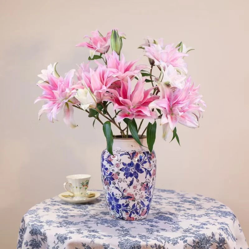 花無凡【伊莎贝拉重瓣百合三支】【3单送配草，5单送配花】