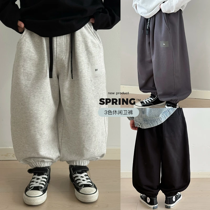 【裤子。100-120】ivan家童装中大童男童女童运动休闲长裤 杨 DZ4528