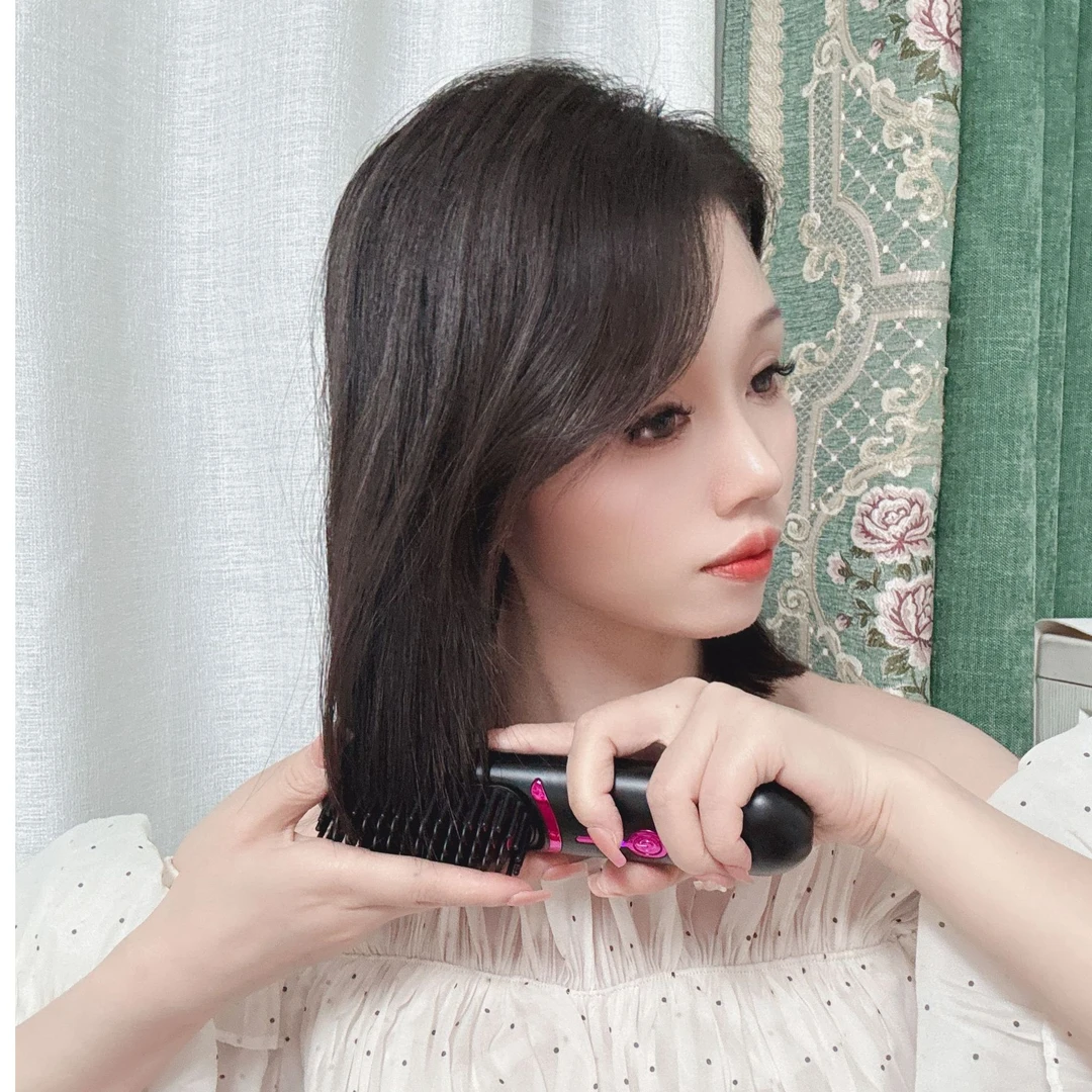 无线直发梳负离子不伤发直卷两用充电便携2024新款蓬松高颅顶神器