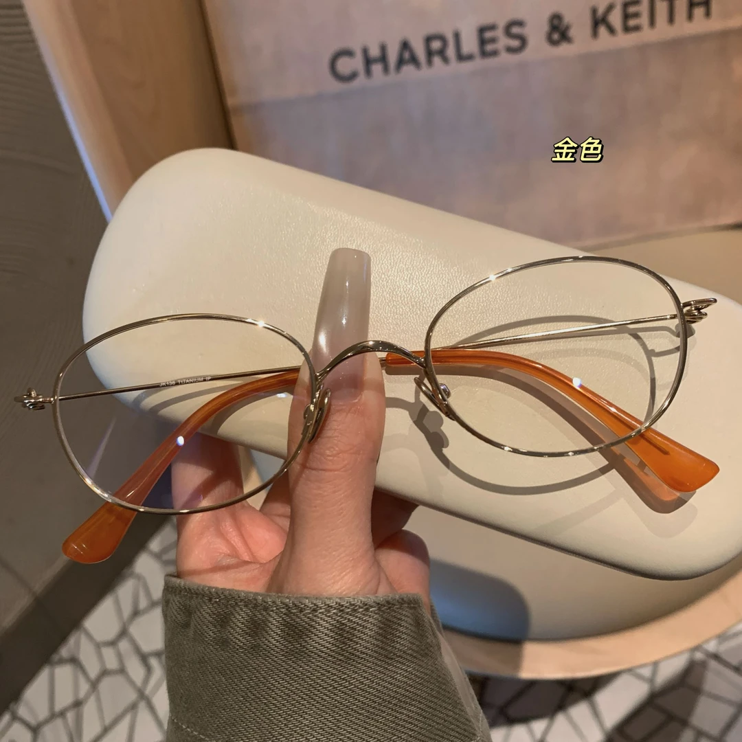 景拓新款超轻钛无螺丝设计素颜光学眼镜框近视韩系高知小框30911