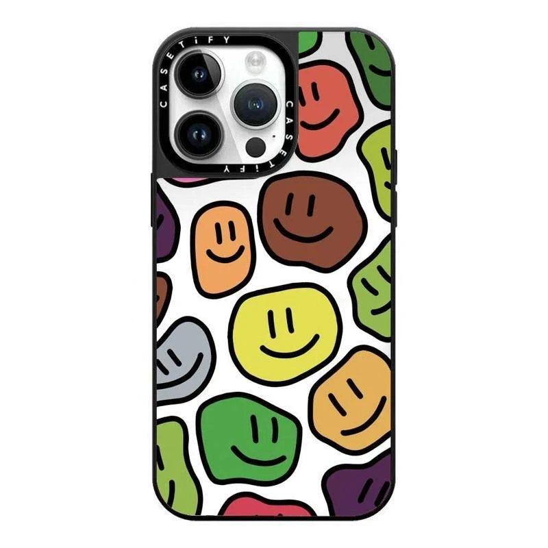 [黑框镜面2.0]CAS图案总汇平替适用于苹果15promax防摔手机壳