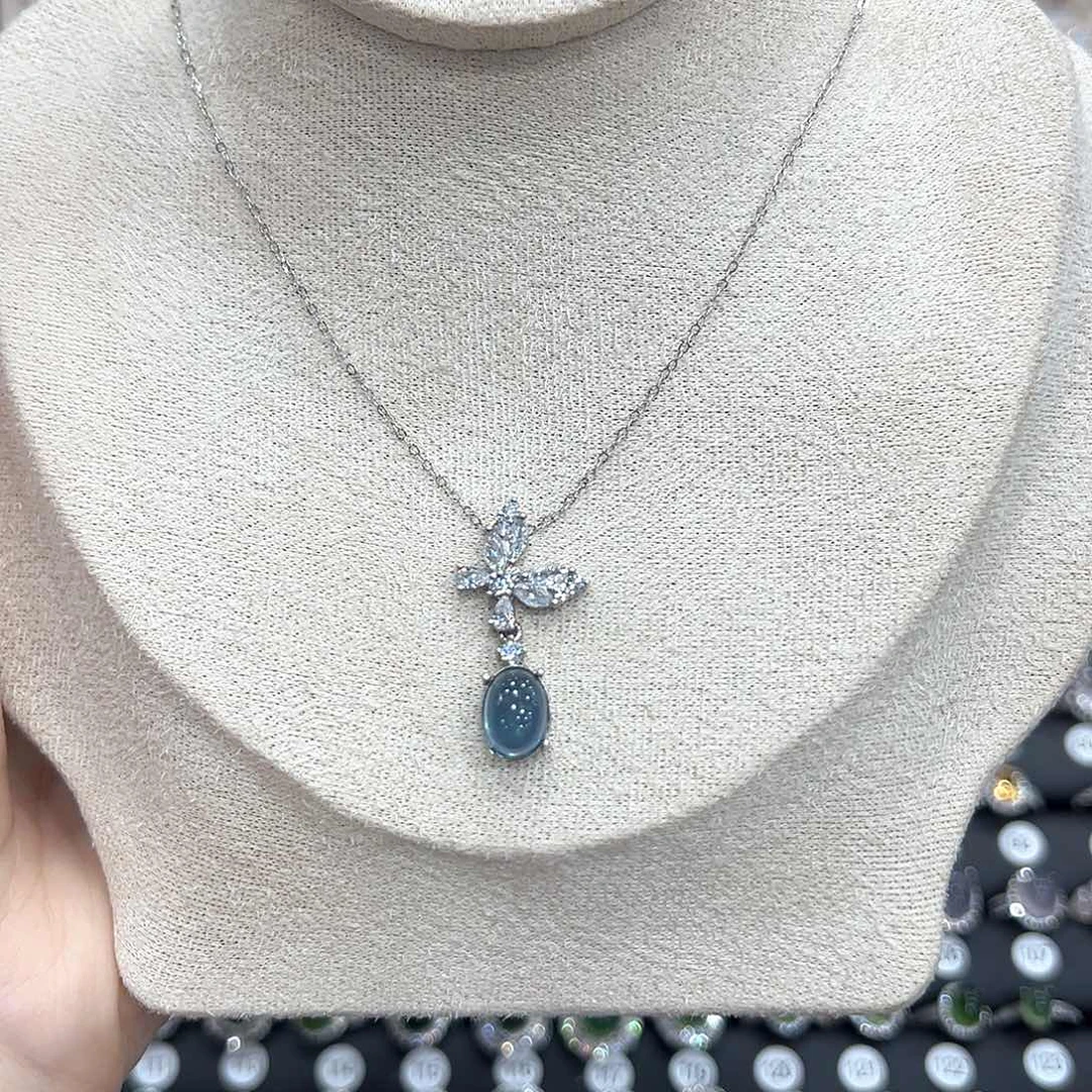 戒指银S925镶嵌水晶