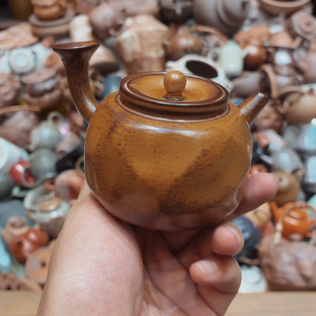 柴烧老岩泥高温茶器皿