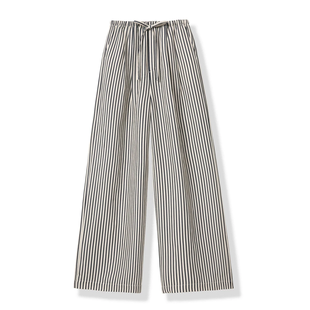 【AC精选】超凉爽竖条纹不粘身阔腿休闲裤 -YGSS5284