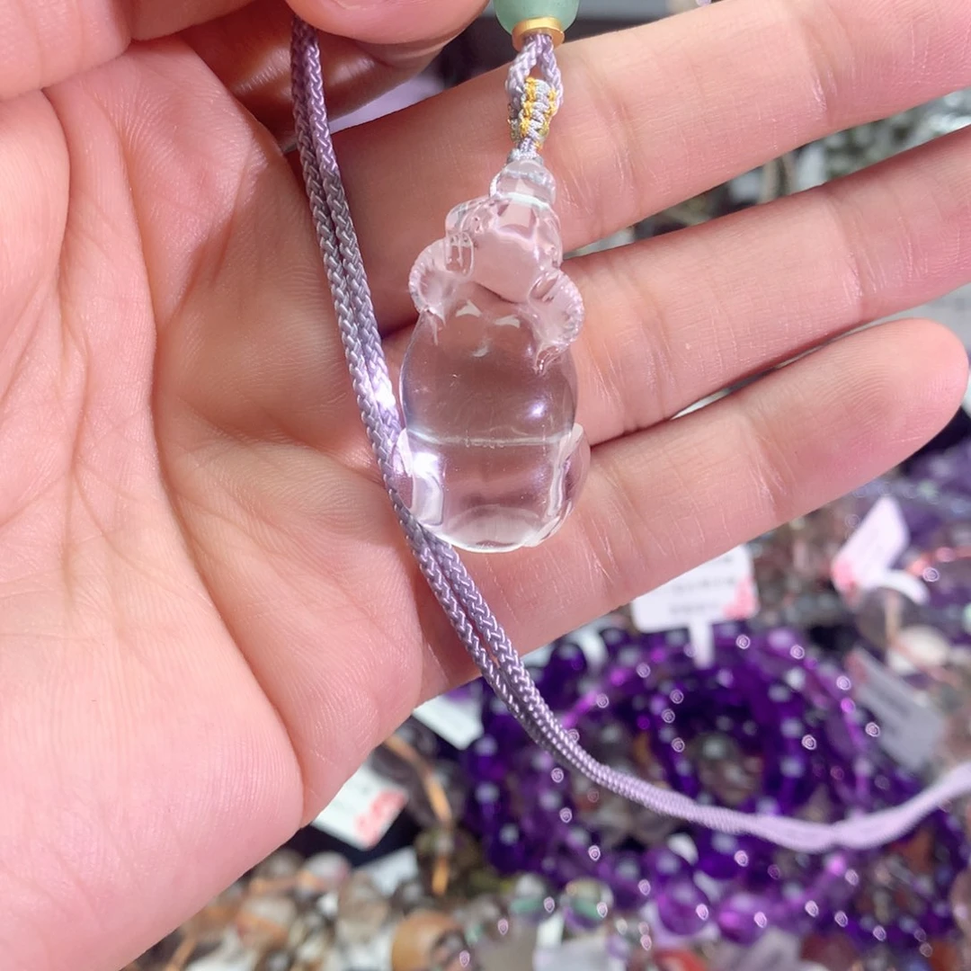 水晶手链未镶嵌青**糕白水晶牛