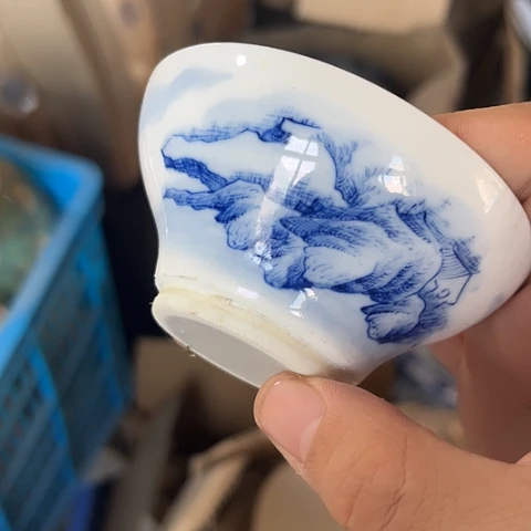 陶瓷手绘茶漏一个