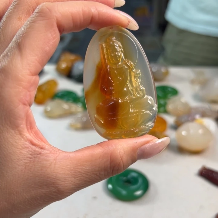 玛瑙/玉髓吊坠(不含链)未镶嵌