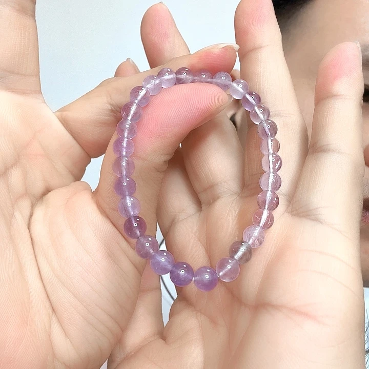 烟晶手串未镶嵌天然水晶28