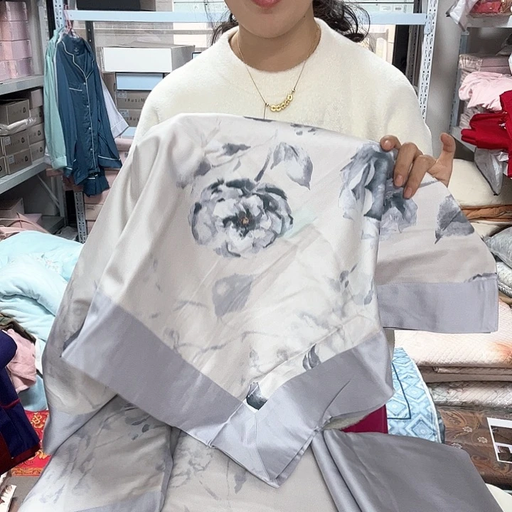 棉棉上春山蓝四件套