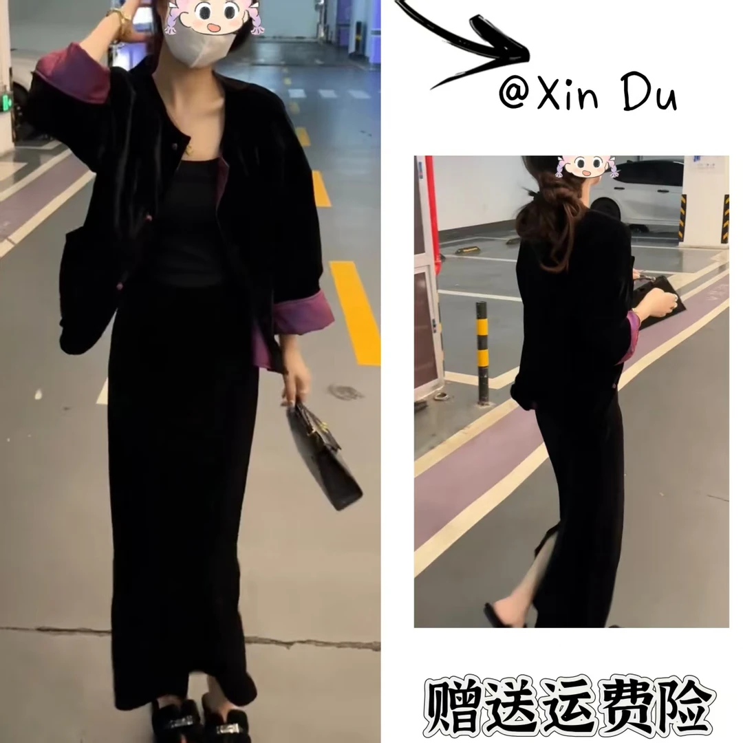 2025秋季新款新中式时尚洋气复古中国风气质两件套L11469