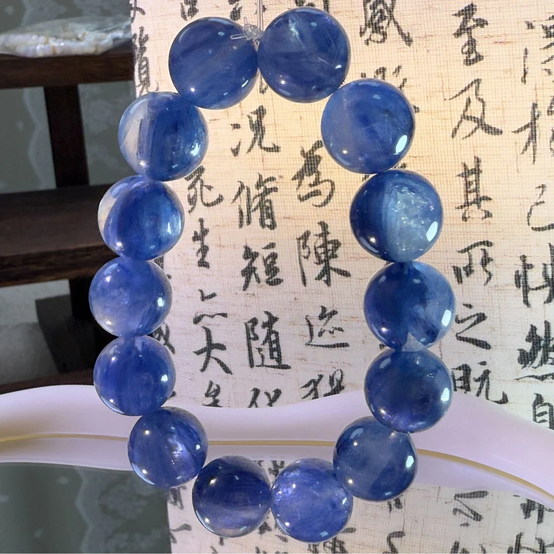 蓝晶手串 定制款 默认微瑕