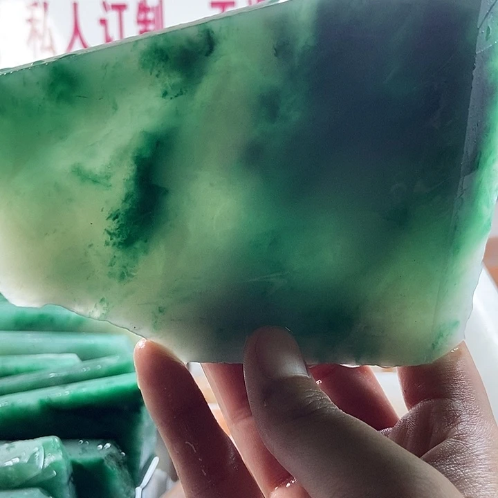 竹***梦定制石英质玉（非洲翠）
