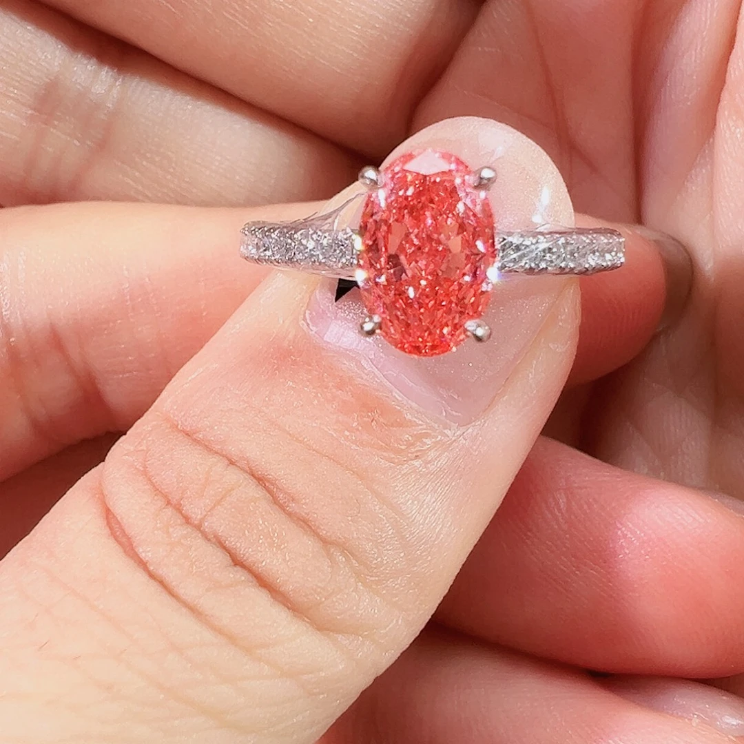 18K金镶嵌实验室培育钻石