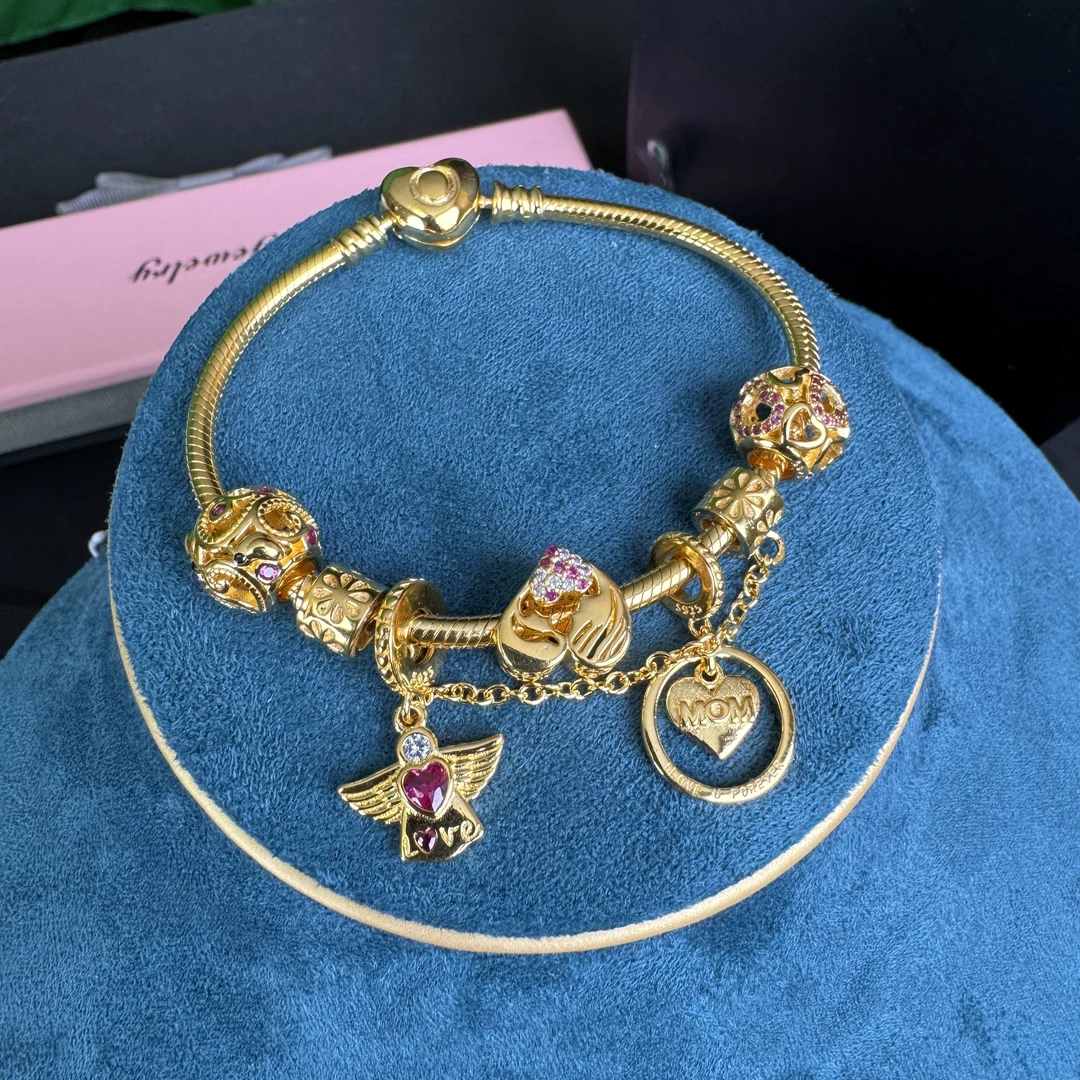 足银手镯 2025新款银镀金手链