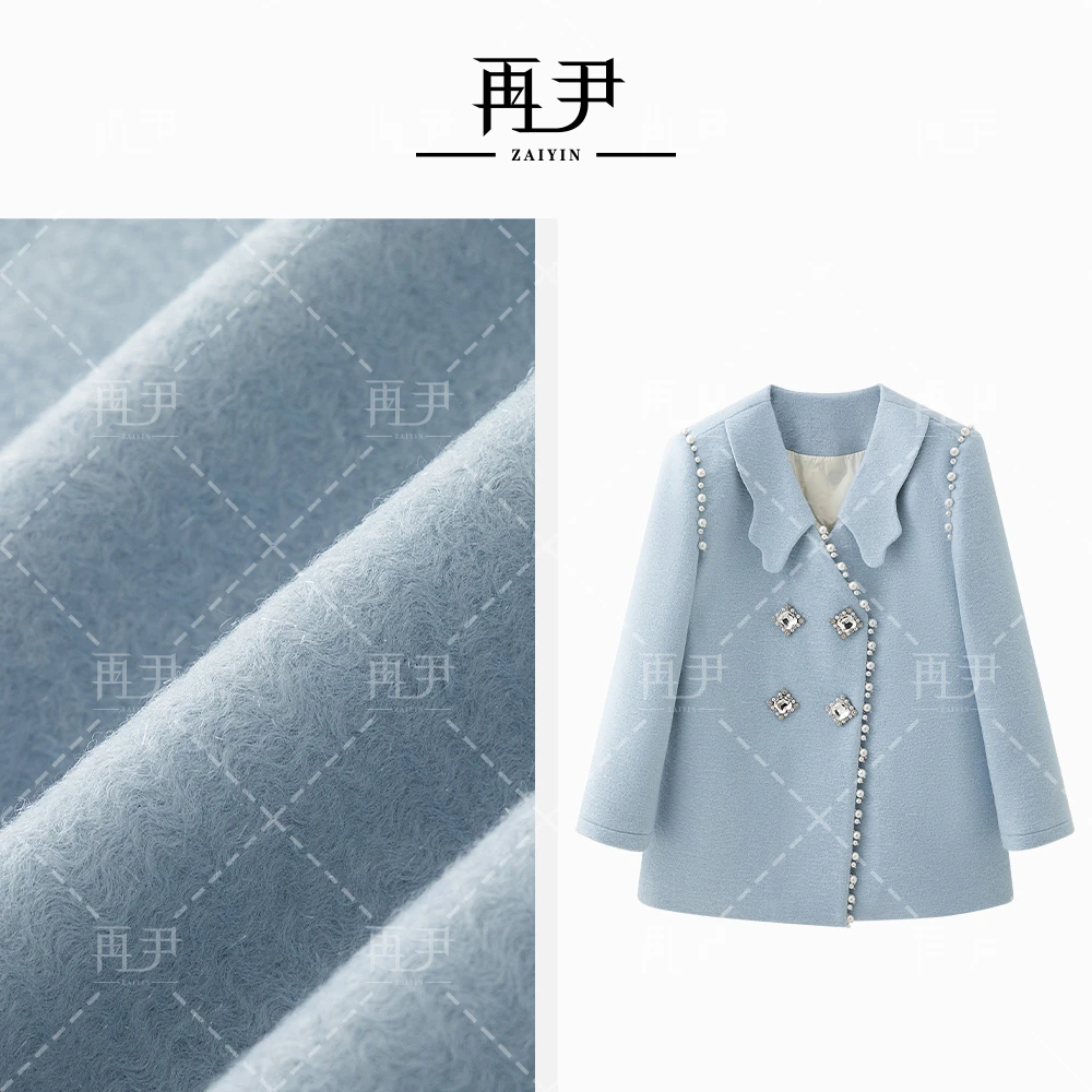 【珍珠蝴蝶】小众设计师定制轻奢时尚羽绒外套G24DT021065