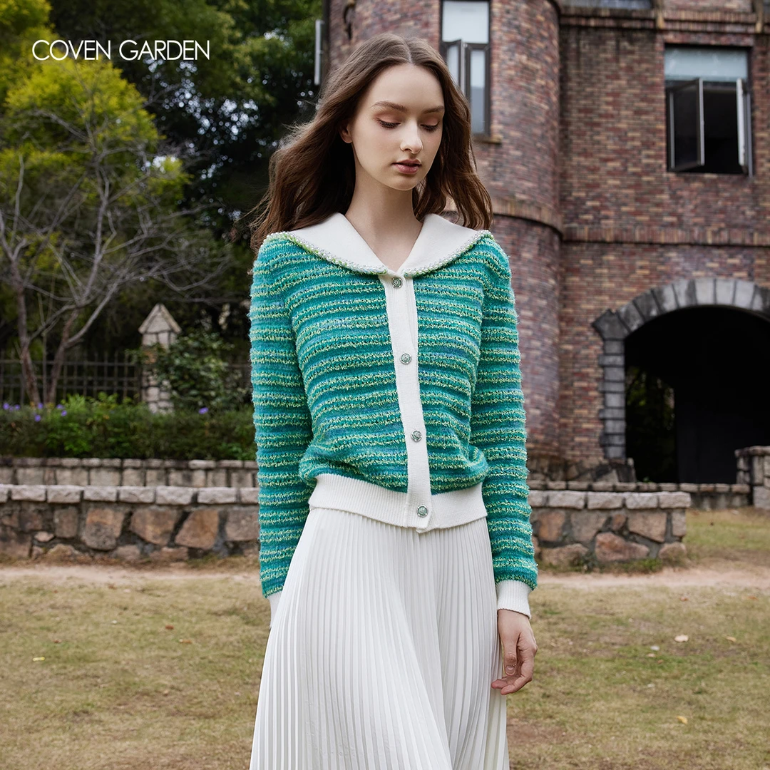 【哥文花园】森系毛针织短外套CSA1034250