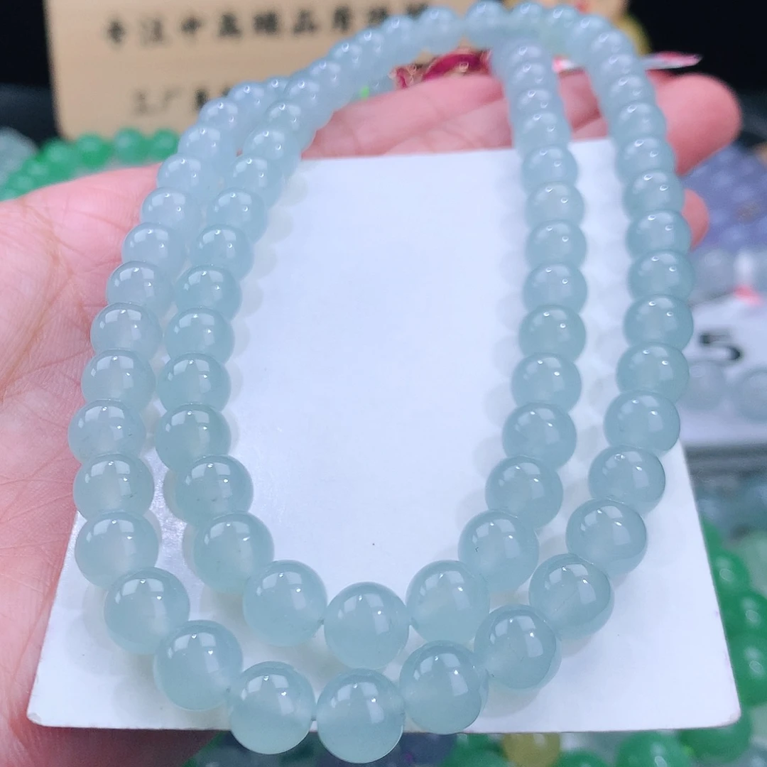 翡翠手链未镶嵌卡8mm