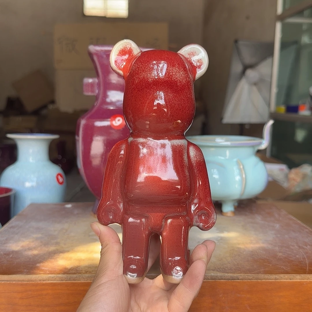 摆件郑家钧瓷摆件微瑕